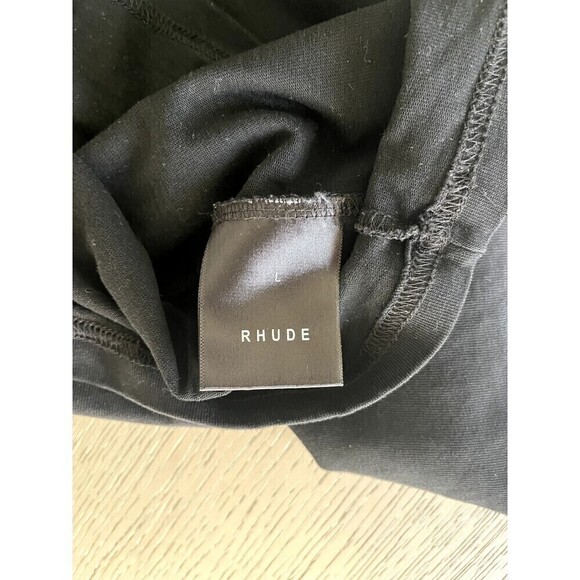 RHUDE Moonlight Black Logo T Shirt Size Large - Picture 7 of 8